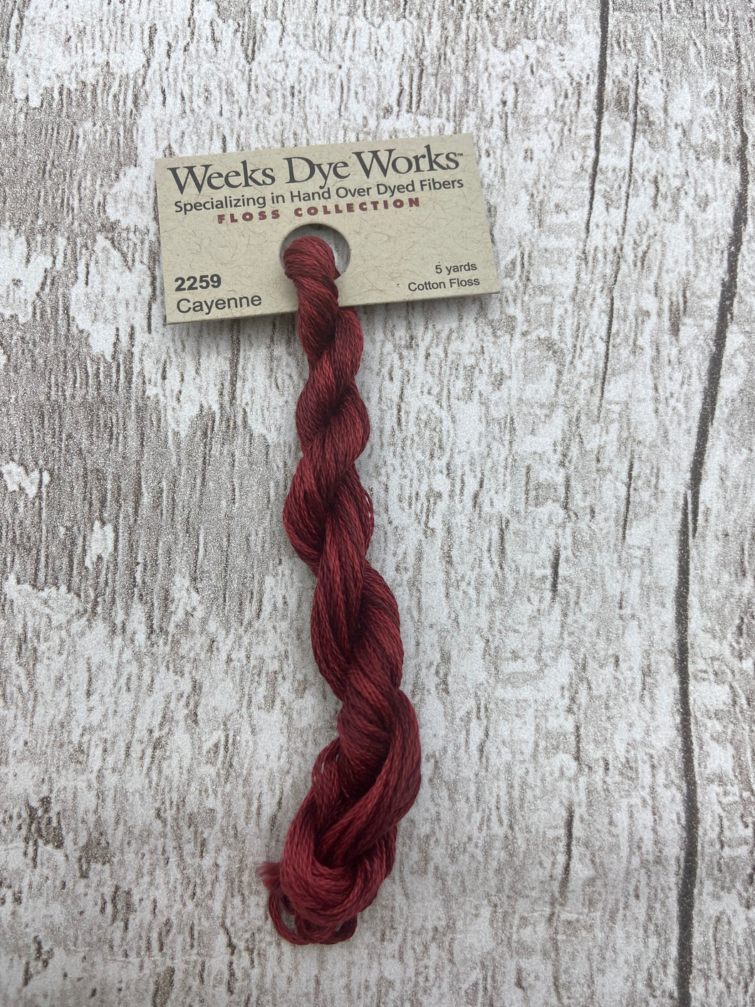 Cayenne (#2259) Weeks Dye Works, 6-strand cotton floss