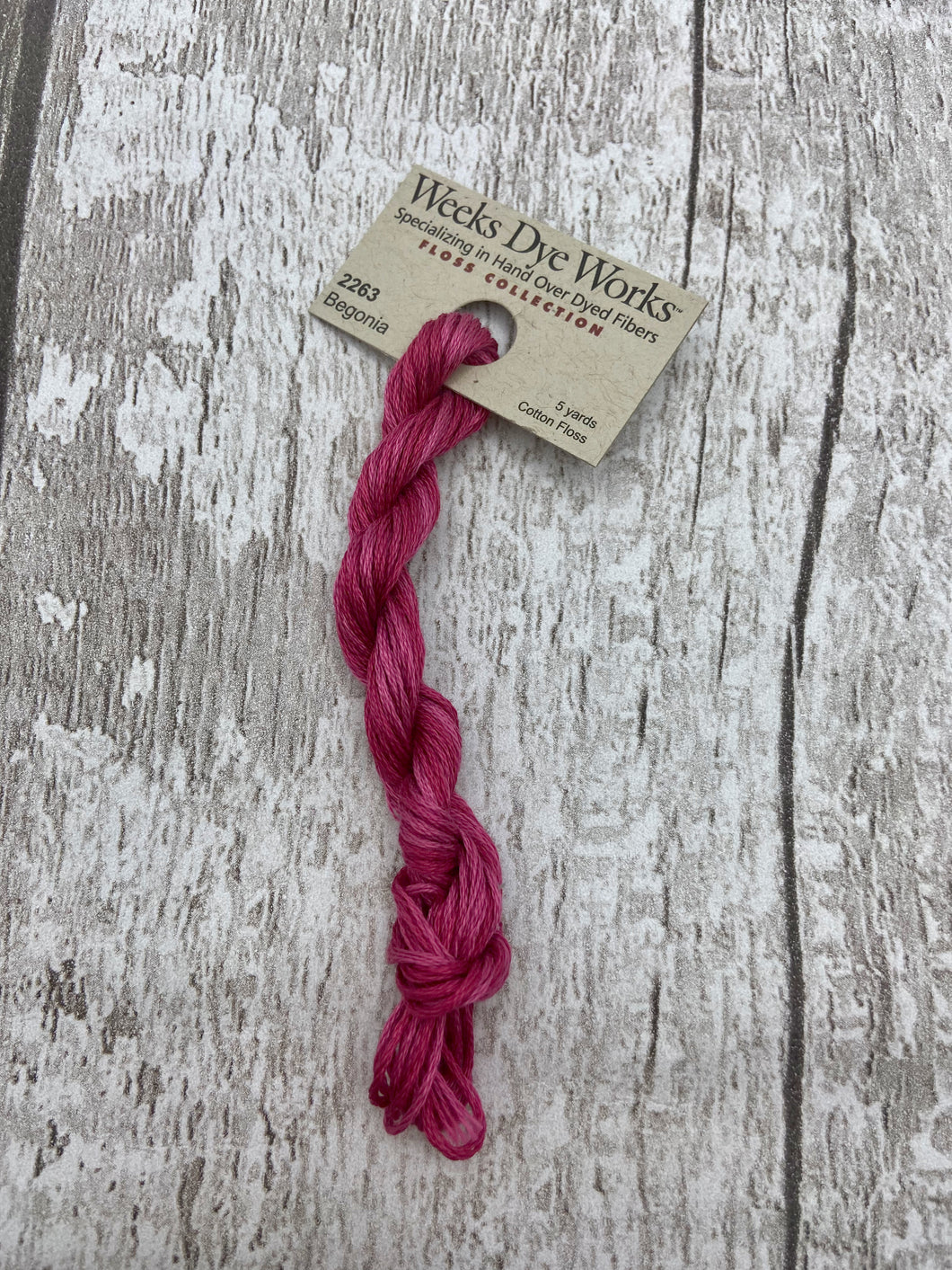 Begonia (#2263), Weeks Dye Works 6-strand cotton floss