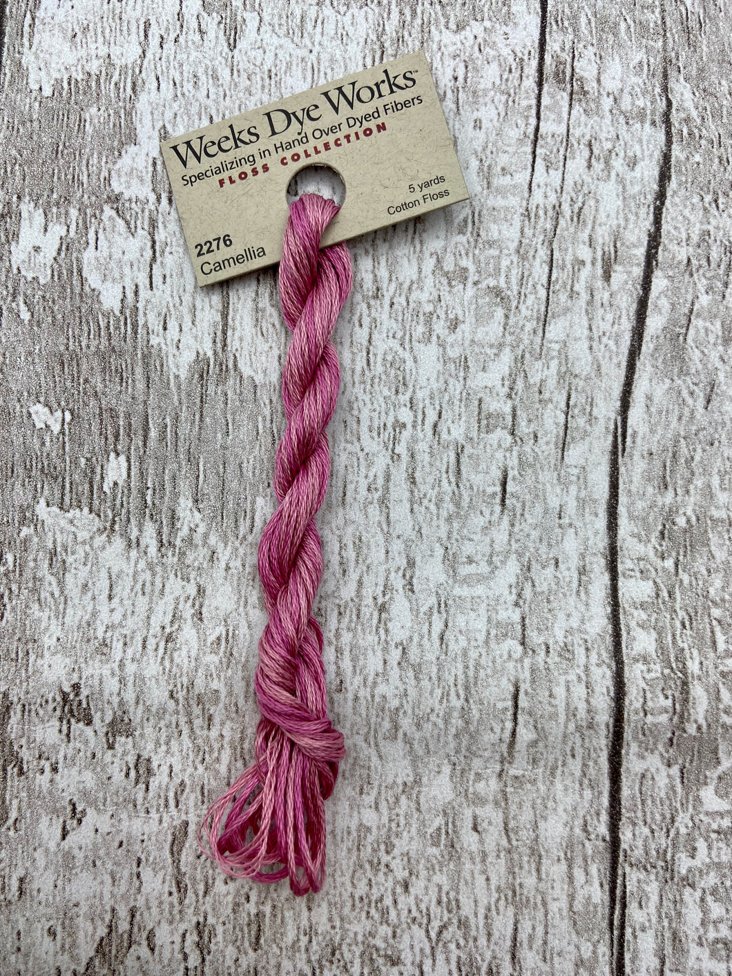 Camellia (#2276), Weeks Dye Works 6-strand cotton floss