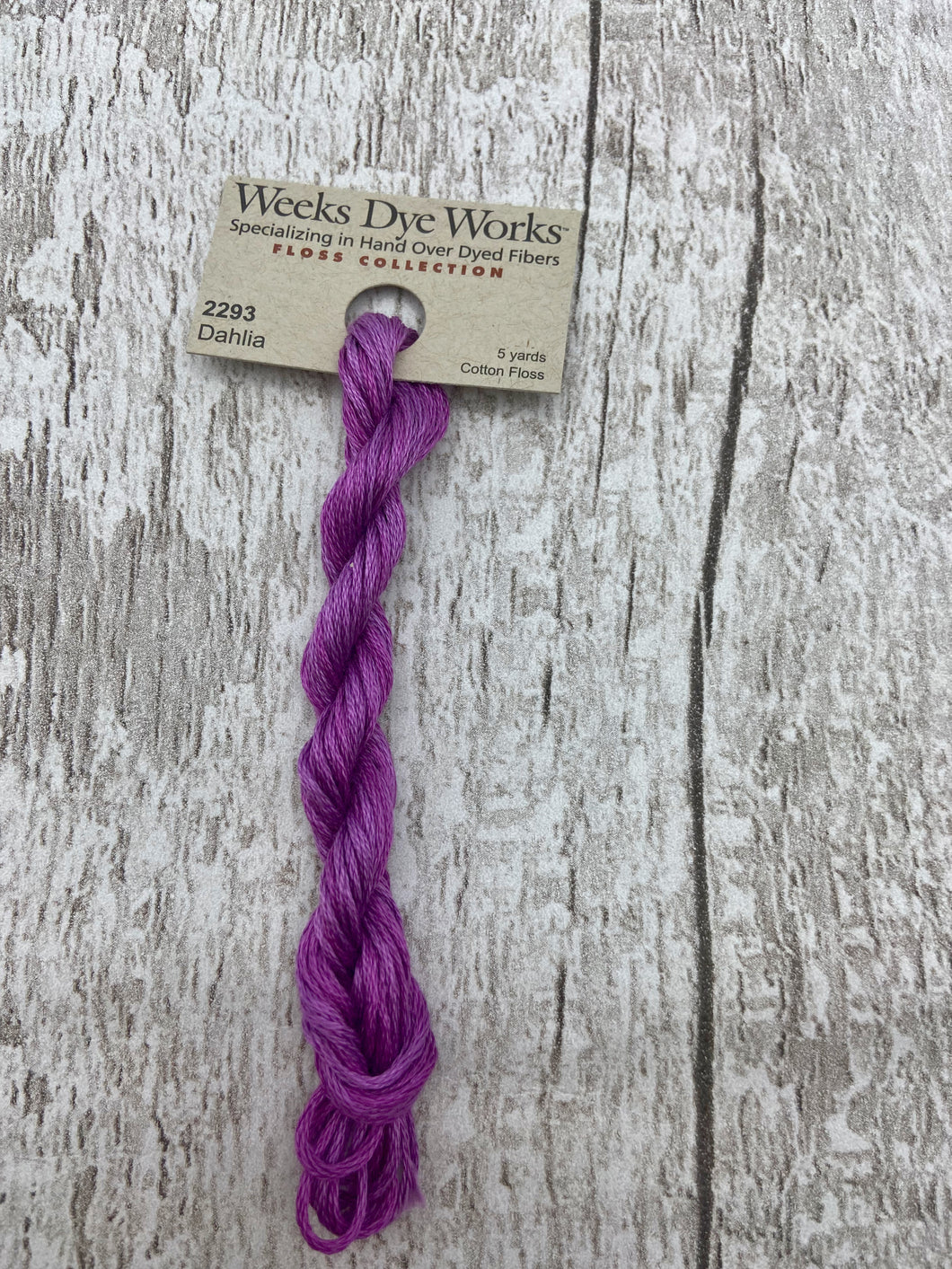 Dahlia (#2293), Weeks Dye Works 6-strand cotton floss