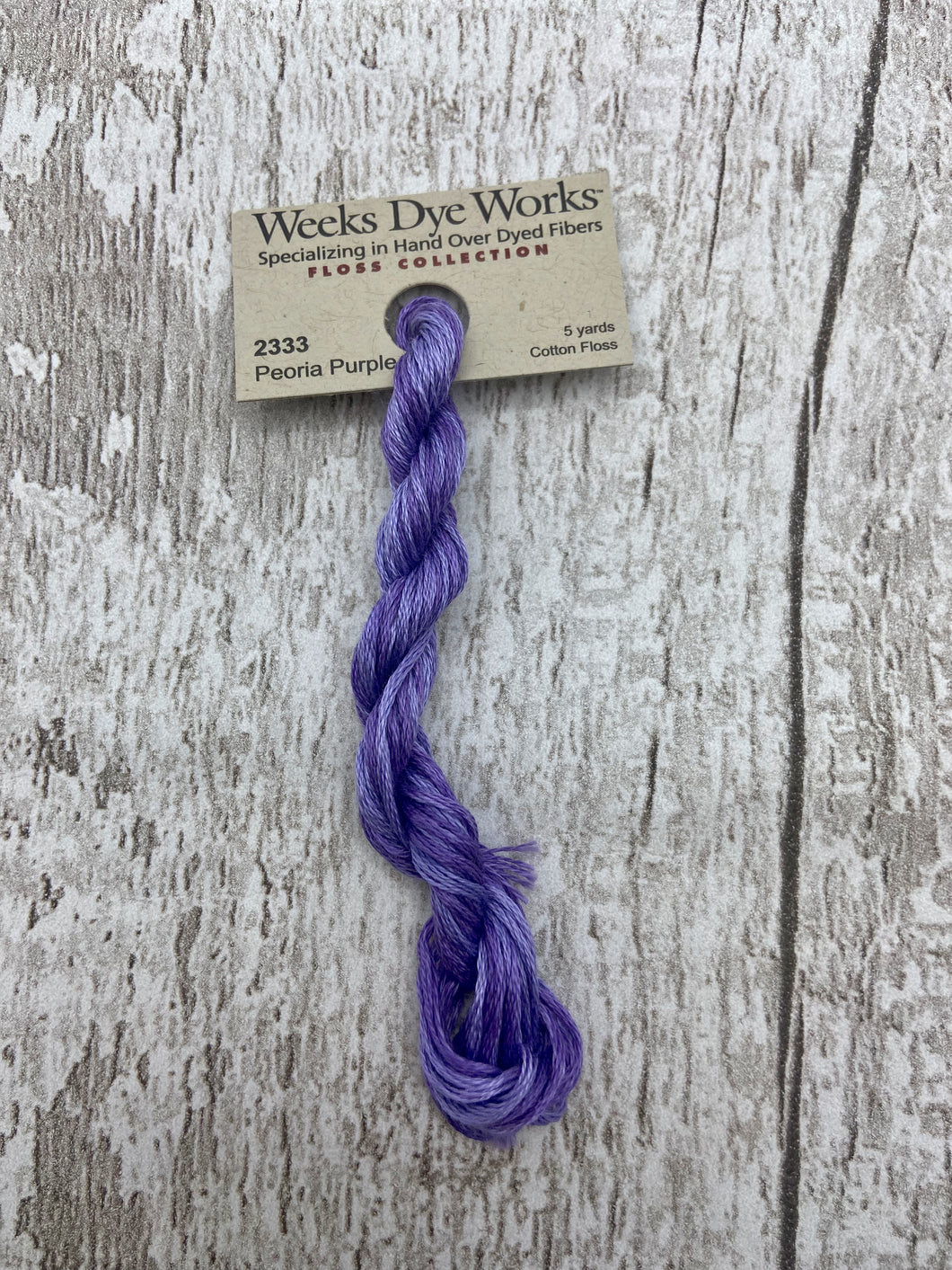 Peoria Purple (#2333) Weeks Dye Works, 6-strand cotton floss
