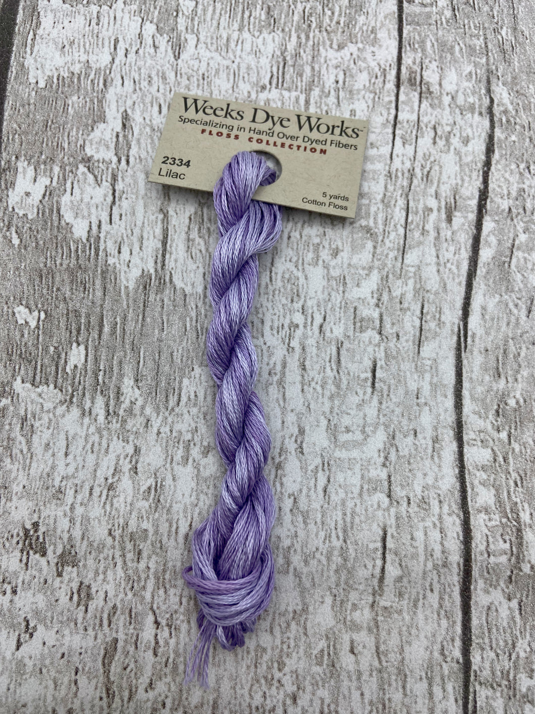 Lilac (#2334) Weeks Dye Works, 6-strand cotton floss