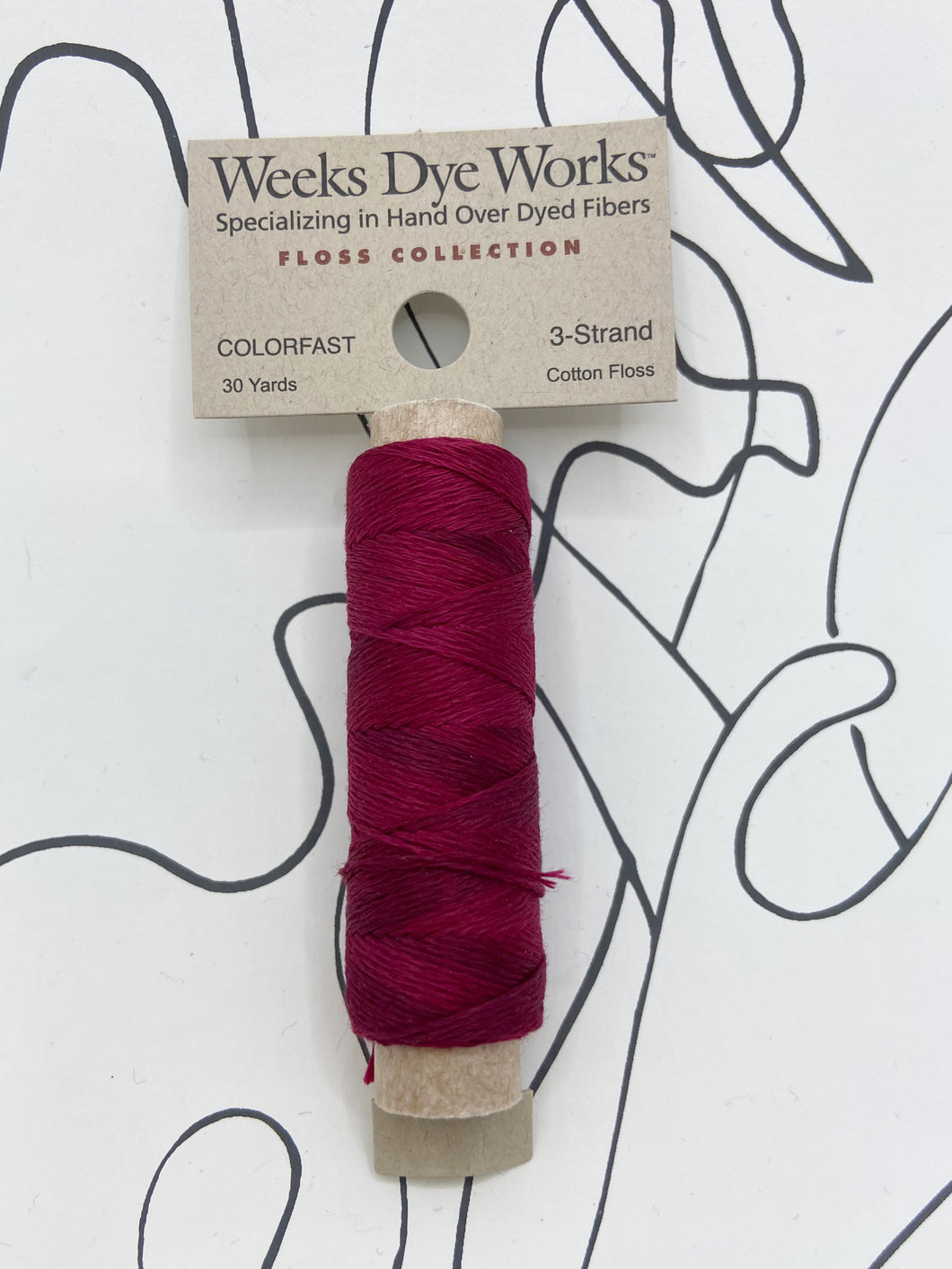 Garnet (#2264) Weeks Dye Works 3-strand cotton floss
