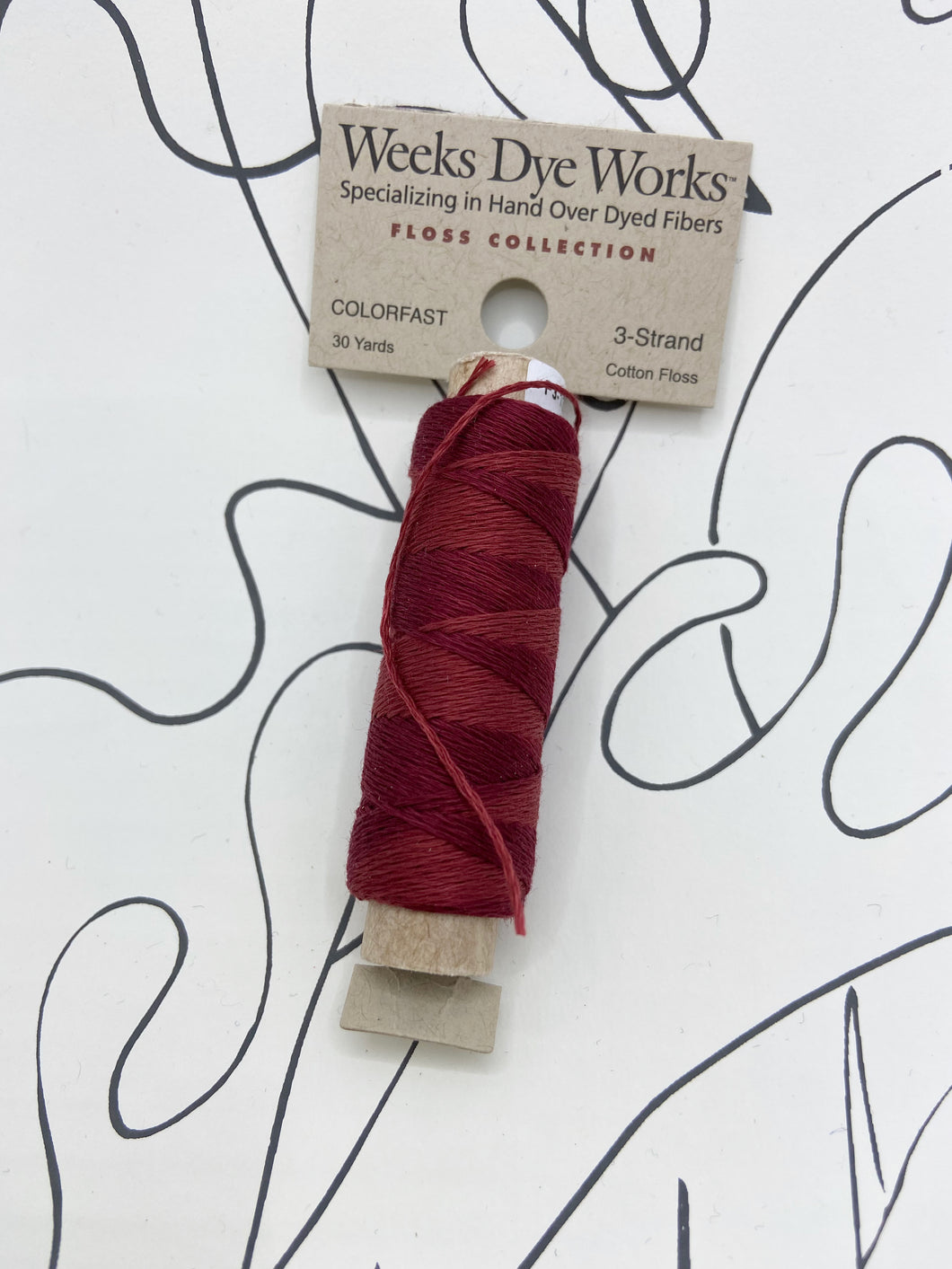 Lancaster Red (#1333) Weeks Dye Works 3-strand cotton floss