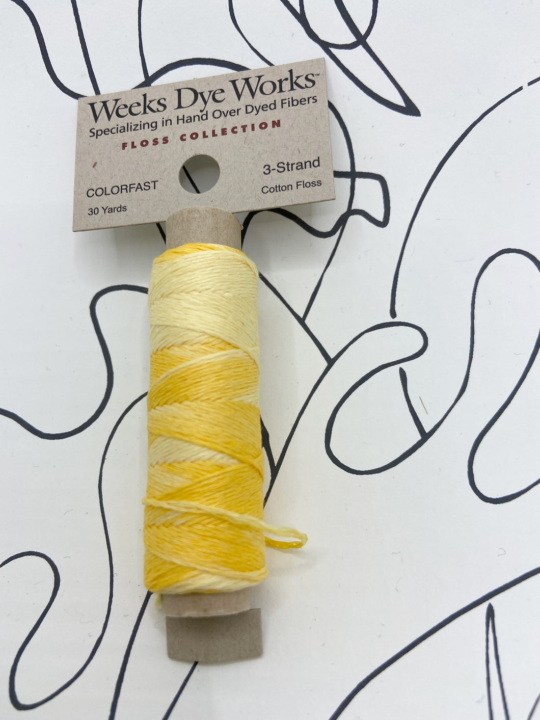 Sally's Sunshine (#2218) Weeks Dye Works 3-strand cotton floss
