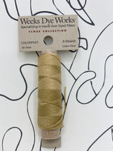 Load image into Gallery viewer, Straw (#1121) Weeks Dye Works 3-strand cotton floss
