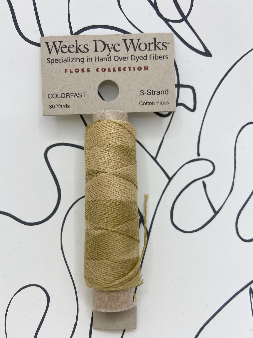 Straw (#1121) Weeks Dye Works 3-strand cotton floss