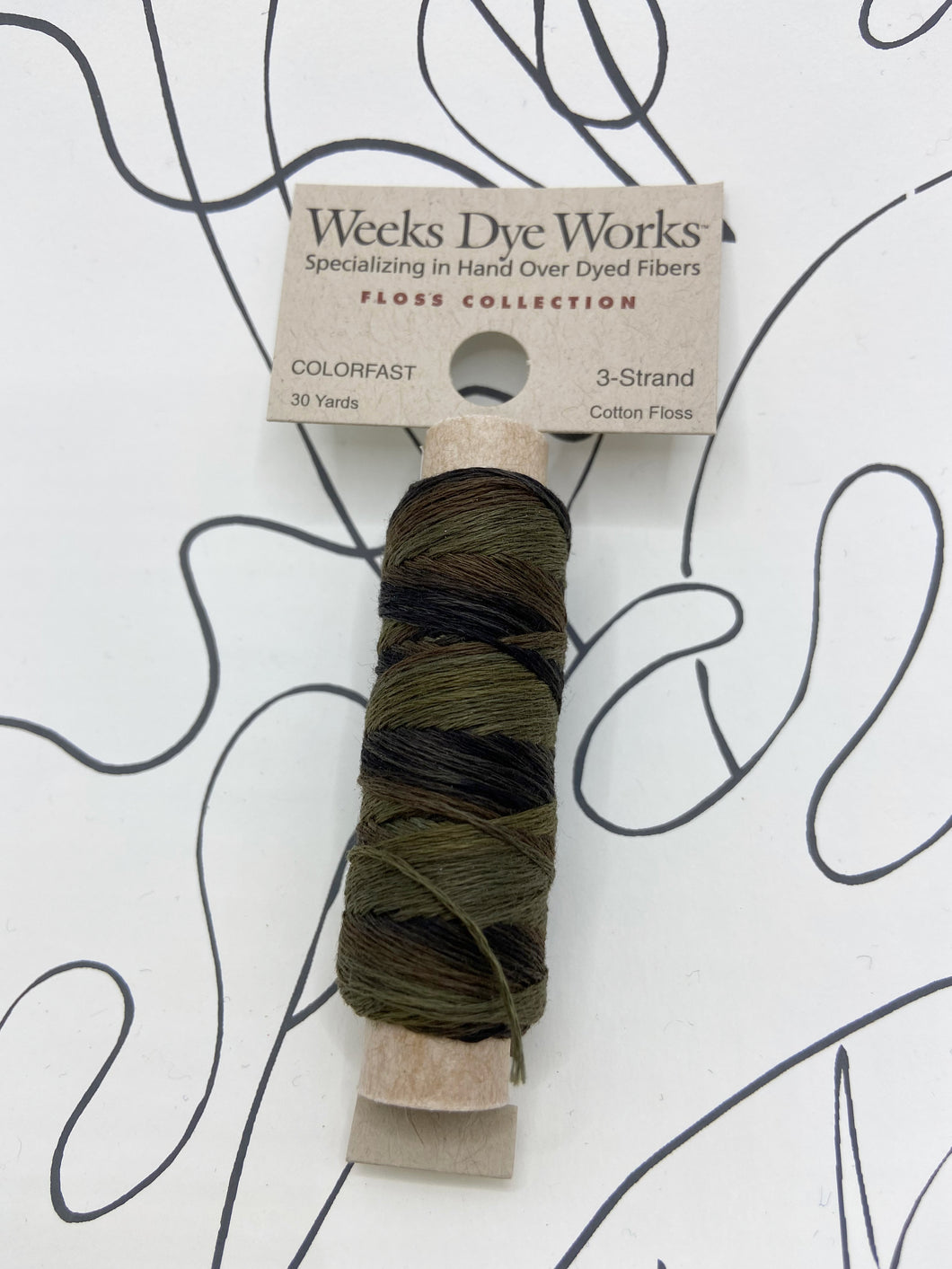 Swamp Water (#4129) Weeks Dye Works 3-strand cotton floss