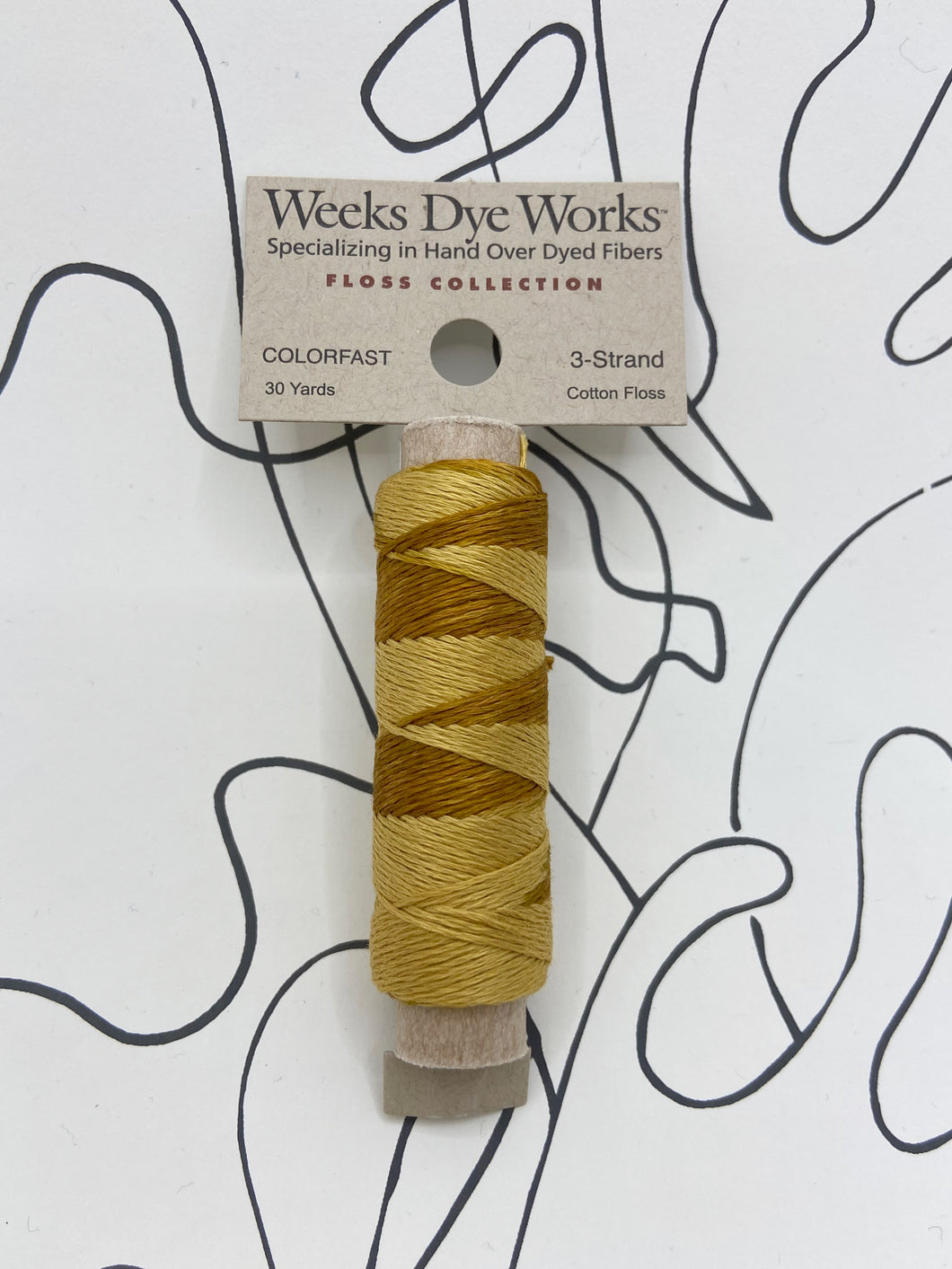 Whiskey (#2219) Weeks Dye Works 3-strand cotton floss