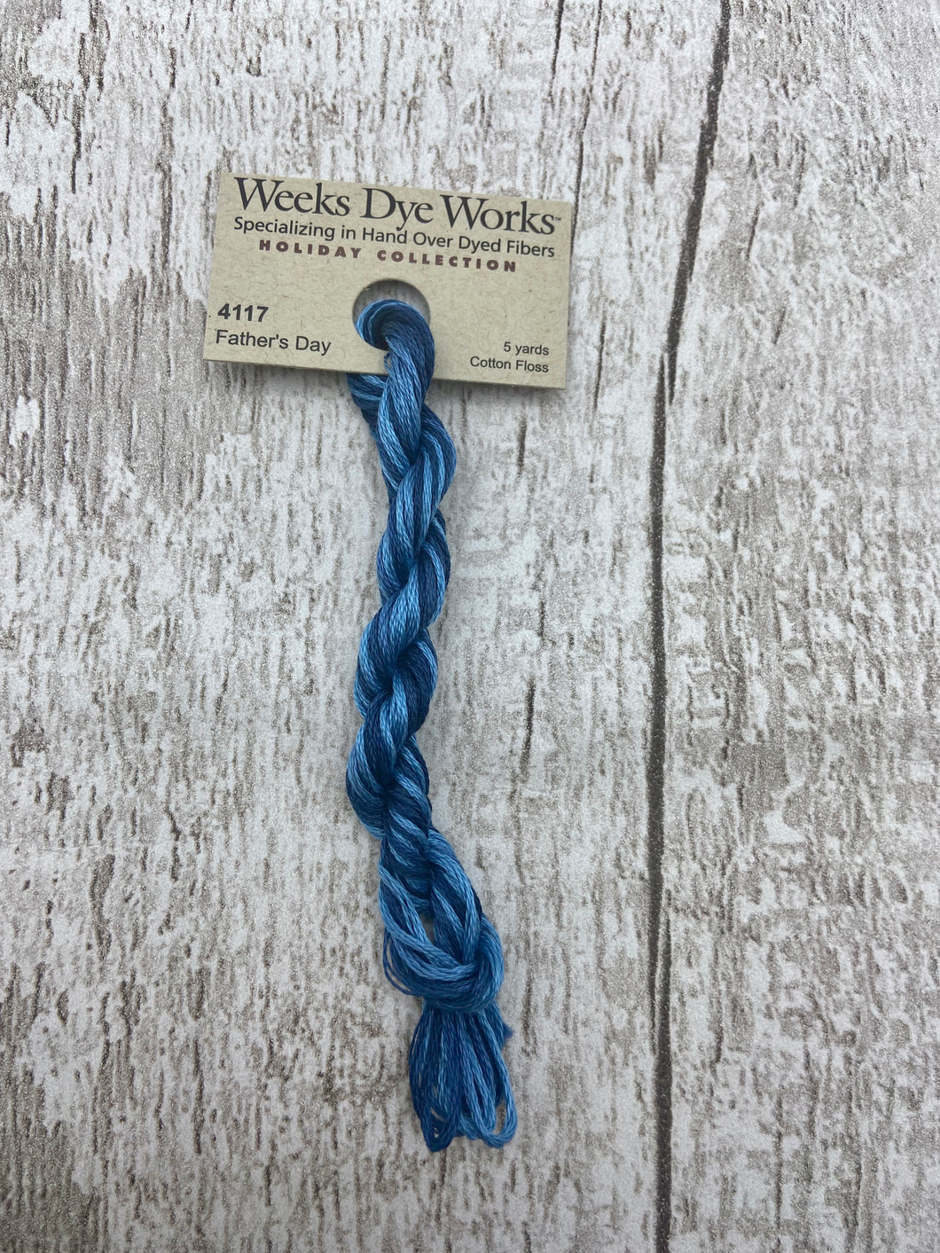 Father's Day (#4117) Weeks Dye Works 6-strand cotton floss