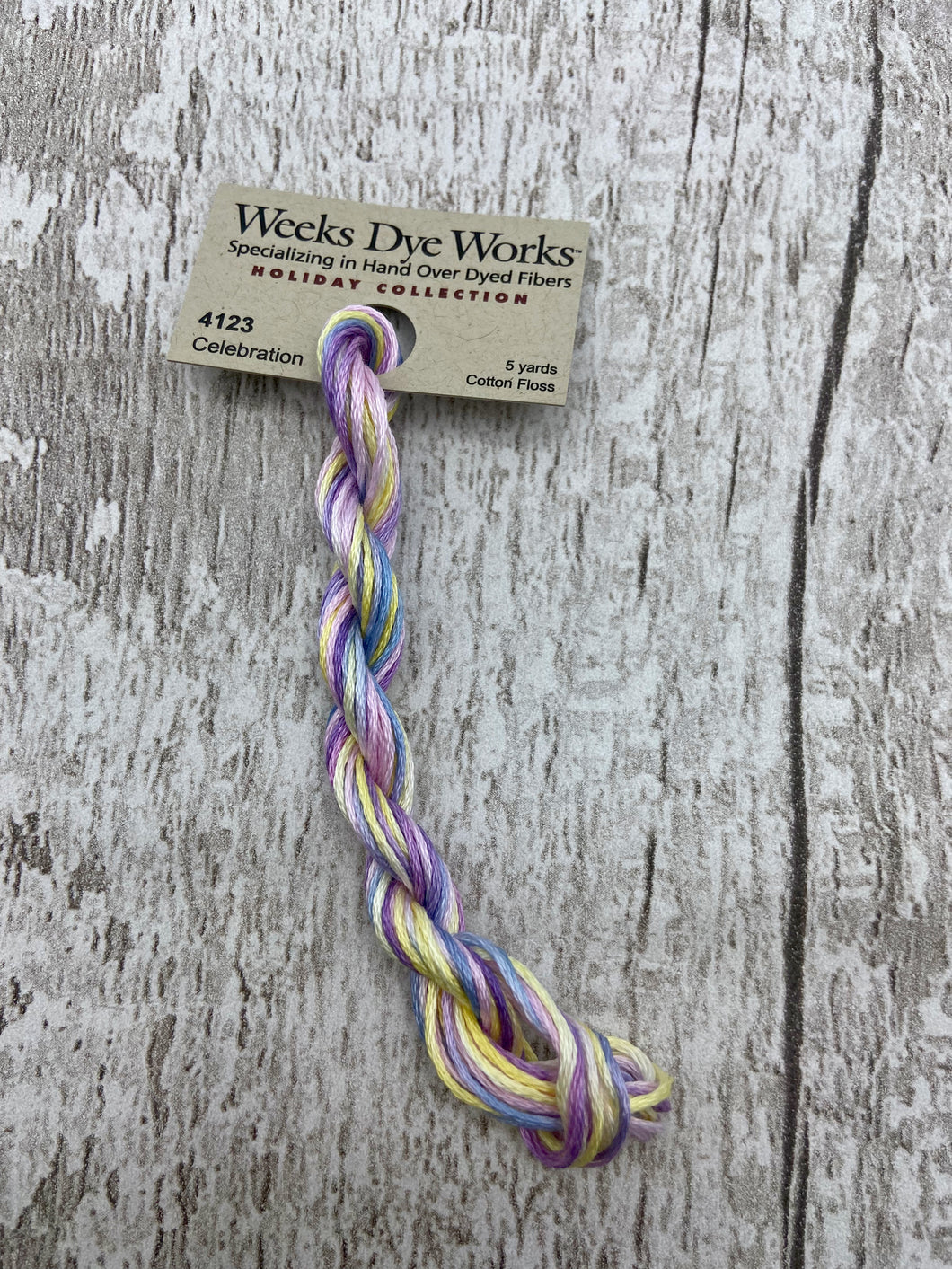 Celebration (#4123) Weeks Dye Works 6-strand cotton floss