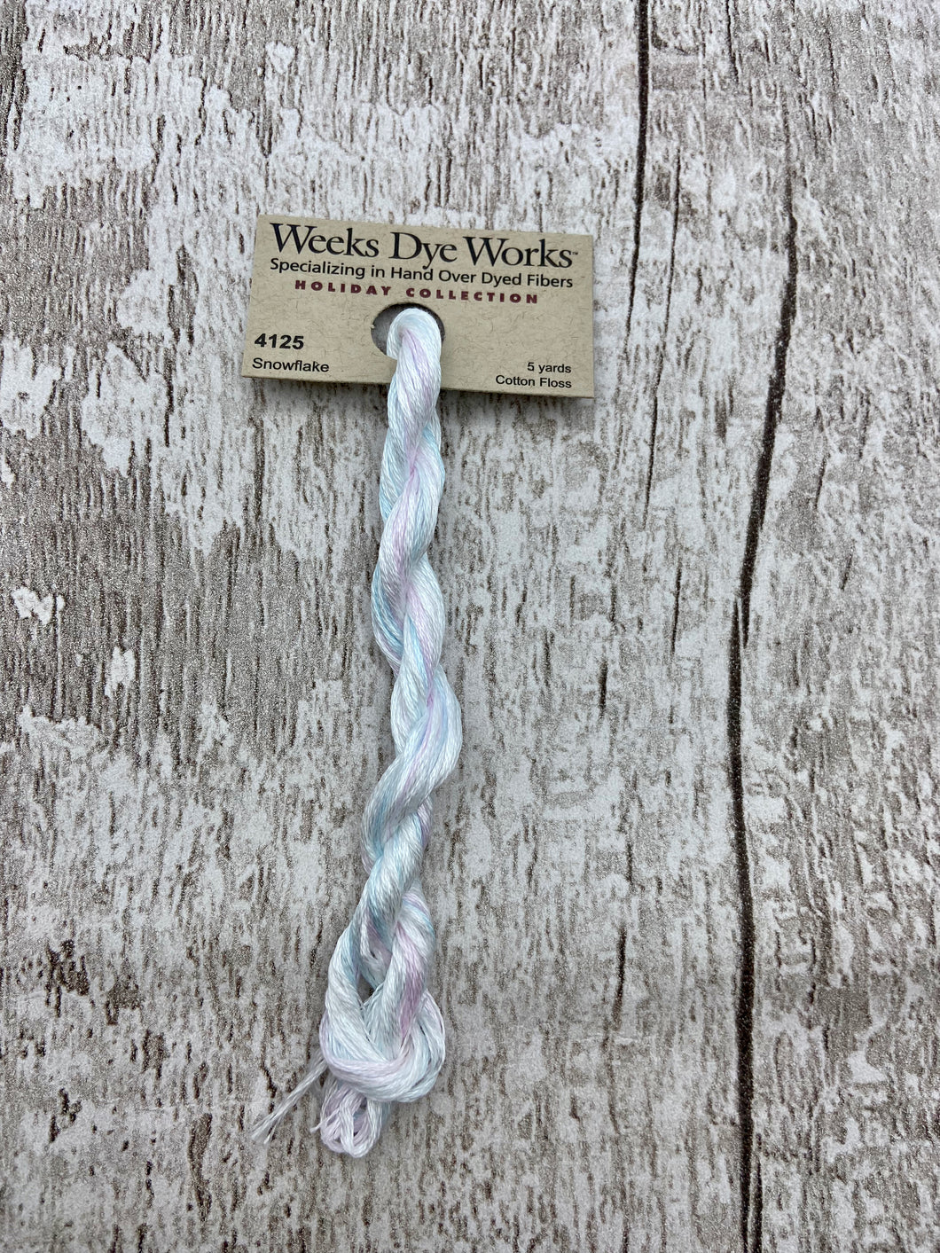 Snowflake (#4125) Weeks Dye Works, 6-strand cotton floss