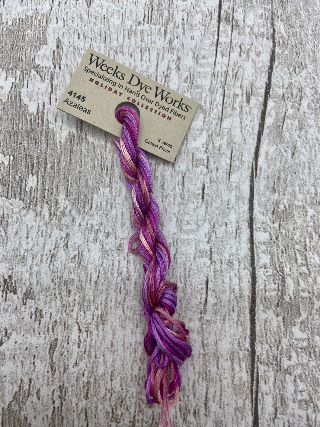 Azaleas (#4145) Weeks Dye Works 6-strand cotton floss