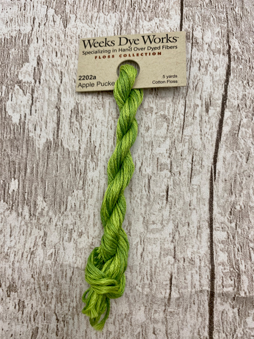 Apple Pucker (#2202a) Weeks Dye Works, 6-strand cotton floss