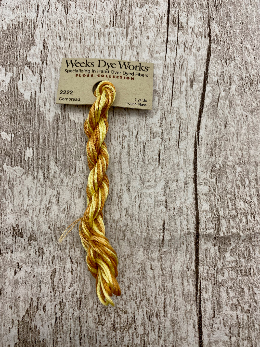 Cornbread (#2222) Weeks Dye Works, 6-strand cotton floss