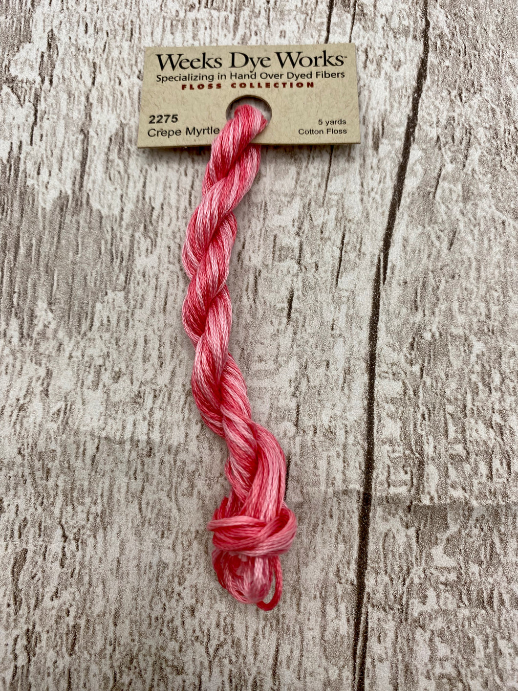 Crepe Myrtle (#2275), Weeks Dye Works 6-strand cotton floss