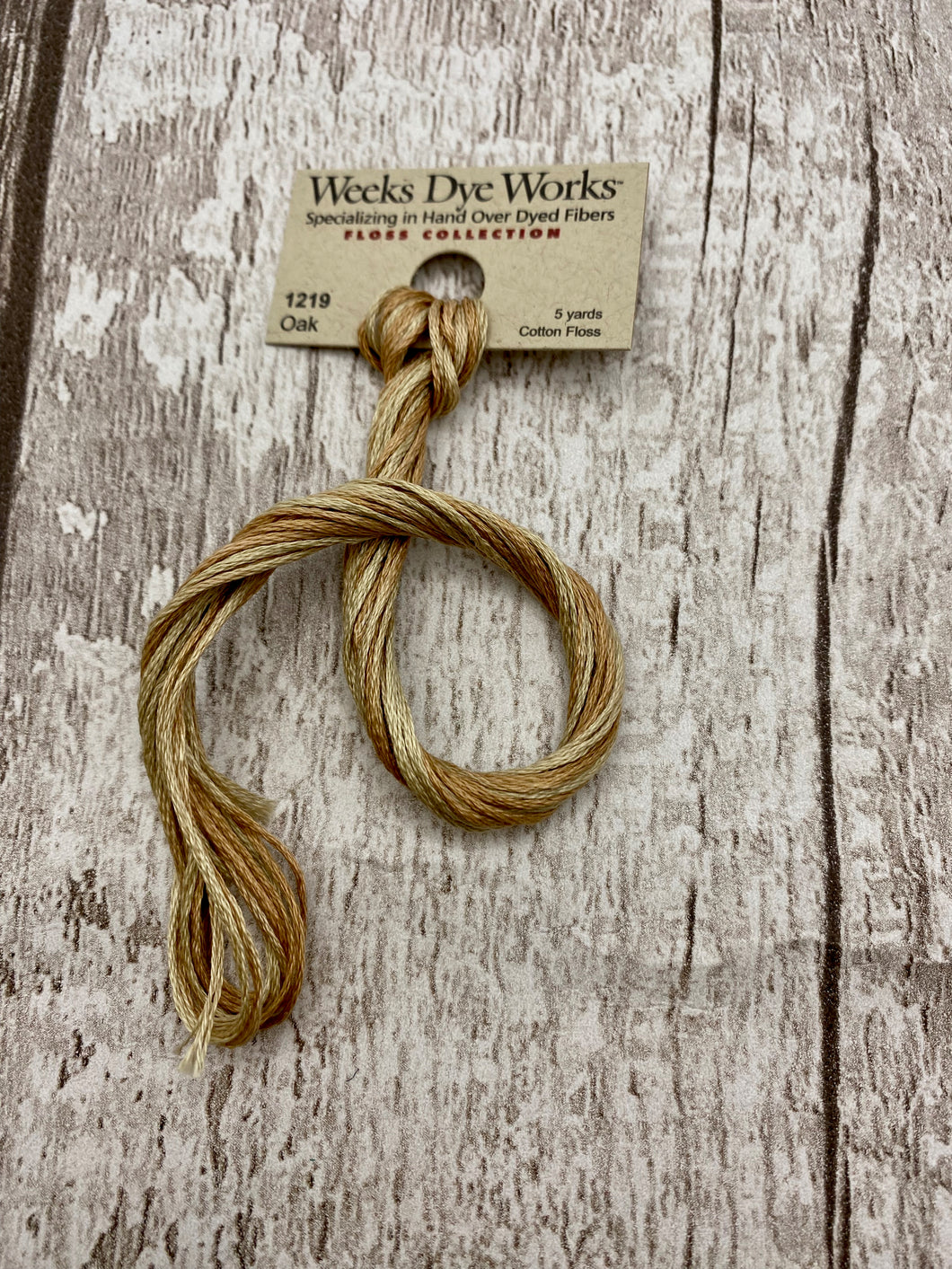 Oak (#1219) Weeks Dye Works, 6-strand cotton floss
