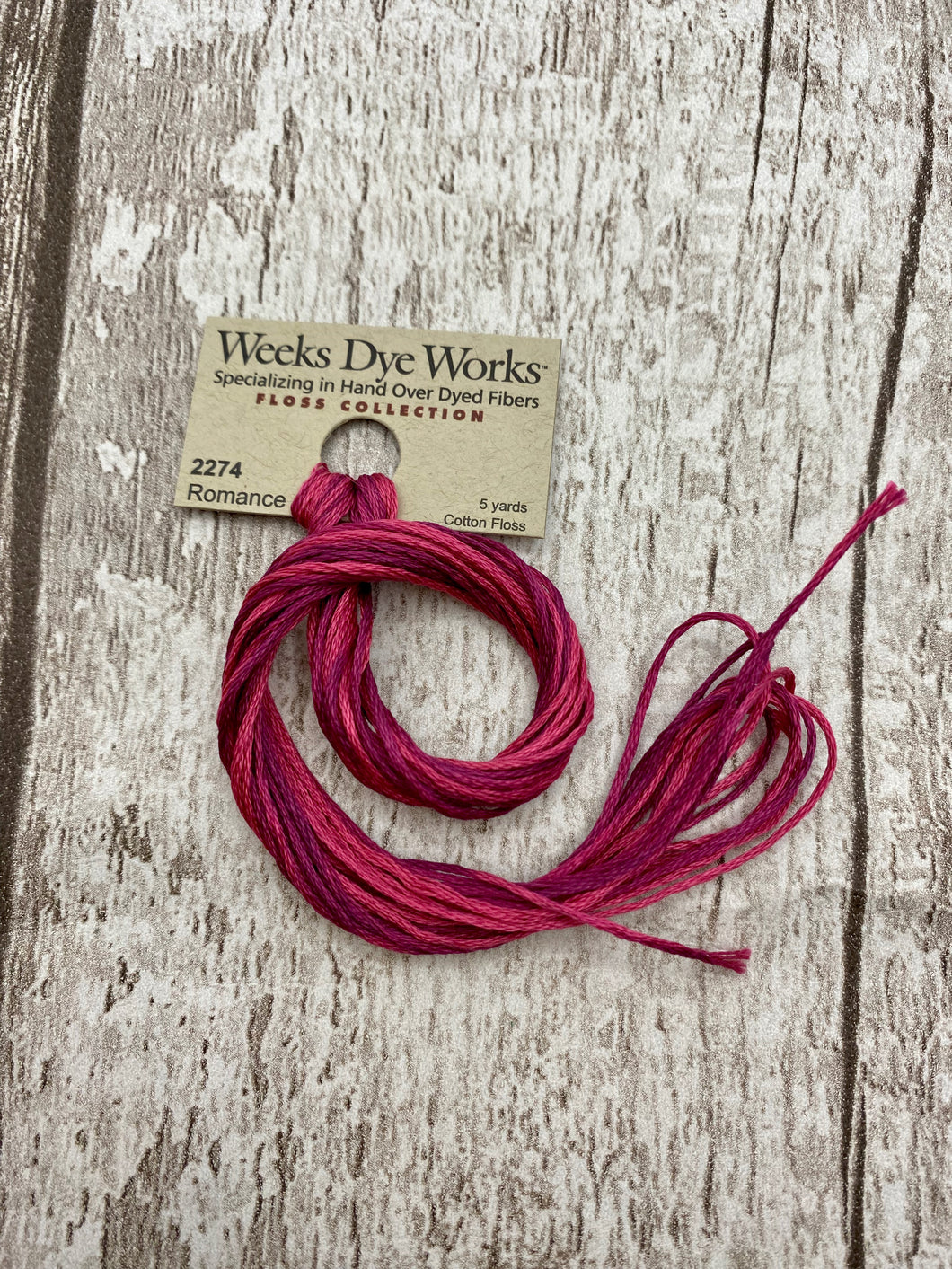 Romance (#2274), Weeks Dye Works 6-strand cotton floss