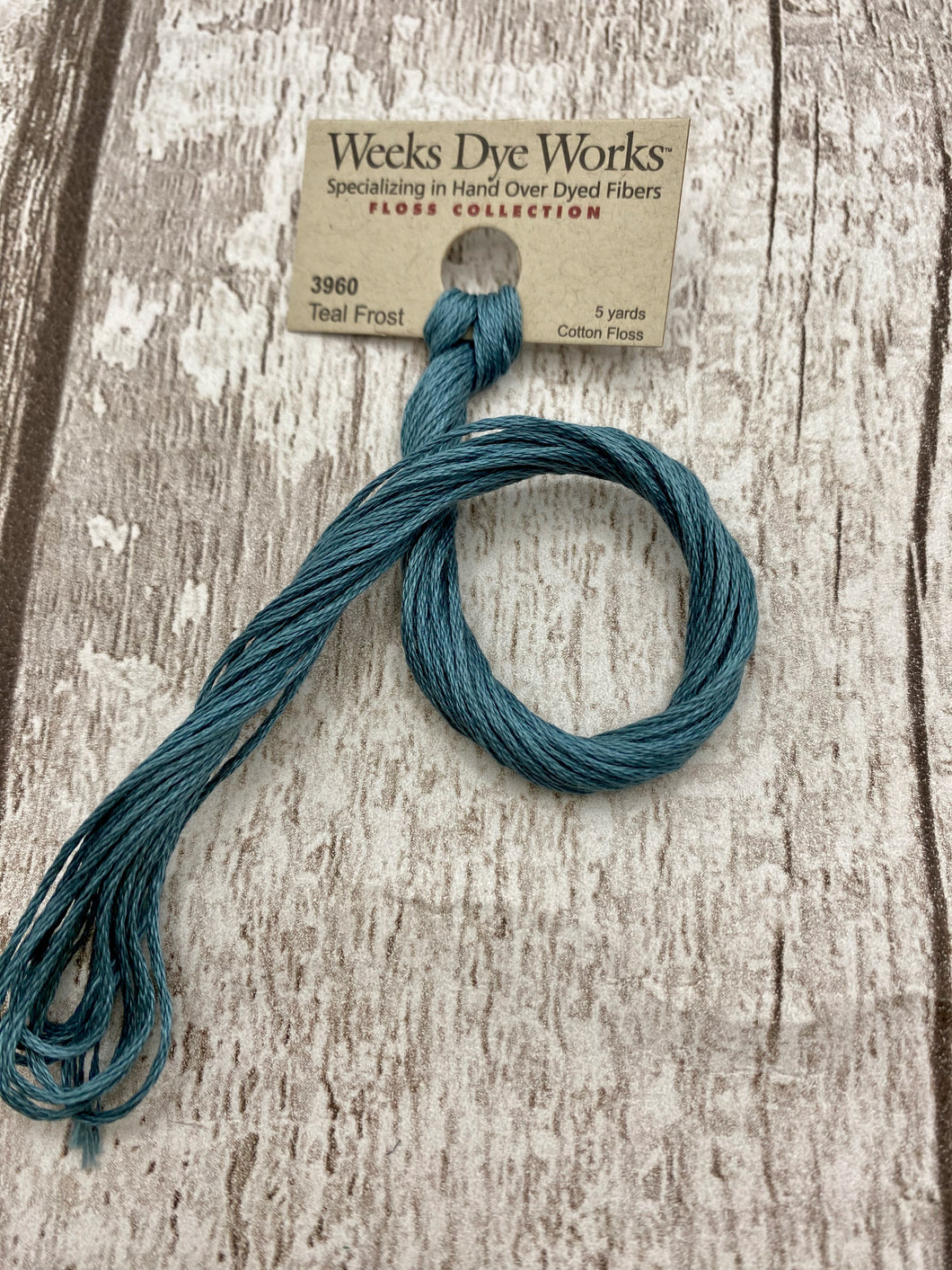 Teal Frost (#3960) Weeks Dye Works, 6-strand cotton floss