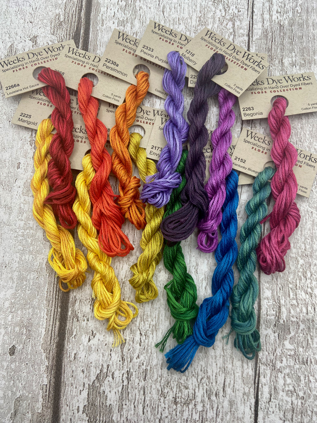 The Ultimate Rainbow Set of Weeks Dye Works 6-strand Floss